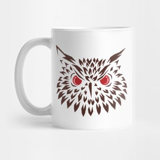 Angry Owl red eyes Mug